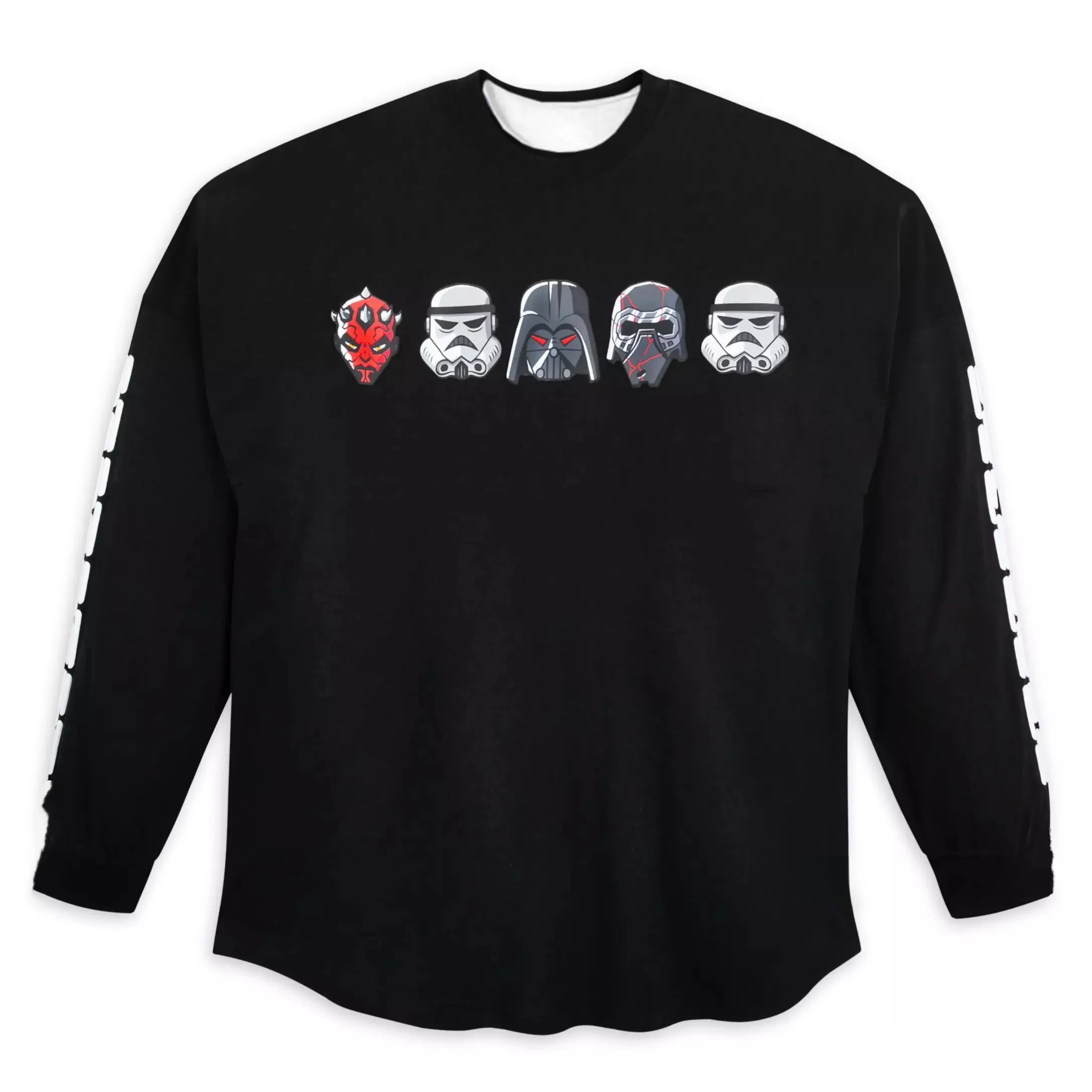 

Star Wars Classic Helmet Image Darth Maul and Other Fashionable Street Long Sleeved Printed T-shirts for Adults and Children's