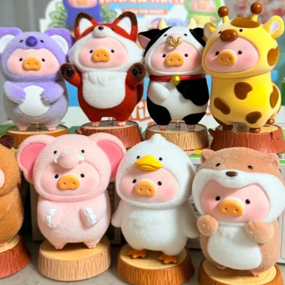 لولو أصبع الحيوان سلسلة الحفلات صندوق أعمى لطيف مفاجأة صندوق الغموض لطيف أنيمي الشكل الفينيل الوجه الدمى الأطفال الهدايا العصرية اللعب