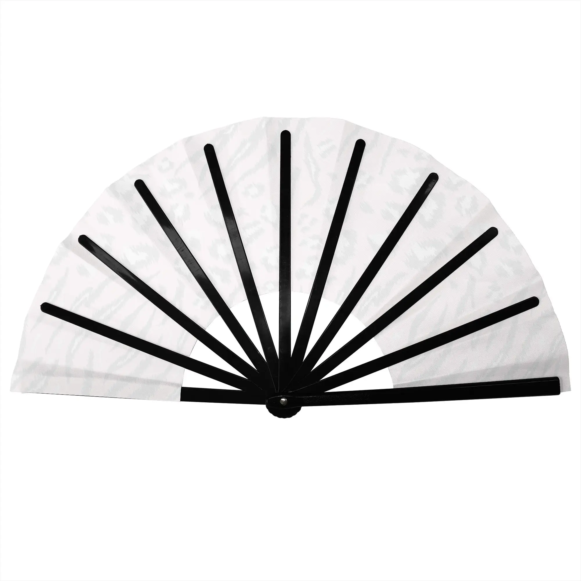Pink Base Zebra Leopard Folding Hand Fan Tiger Stripe Polyester Fabric Fan Fashion Summer Accessory Decorative Fans
