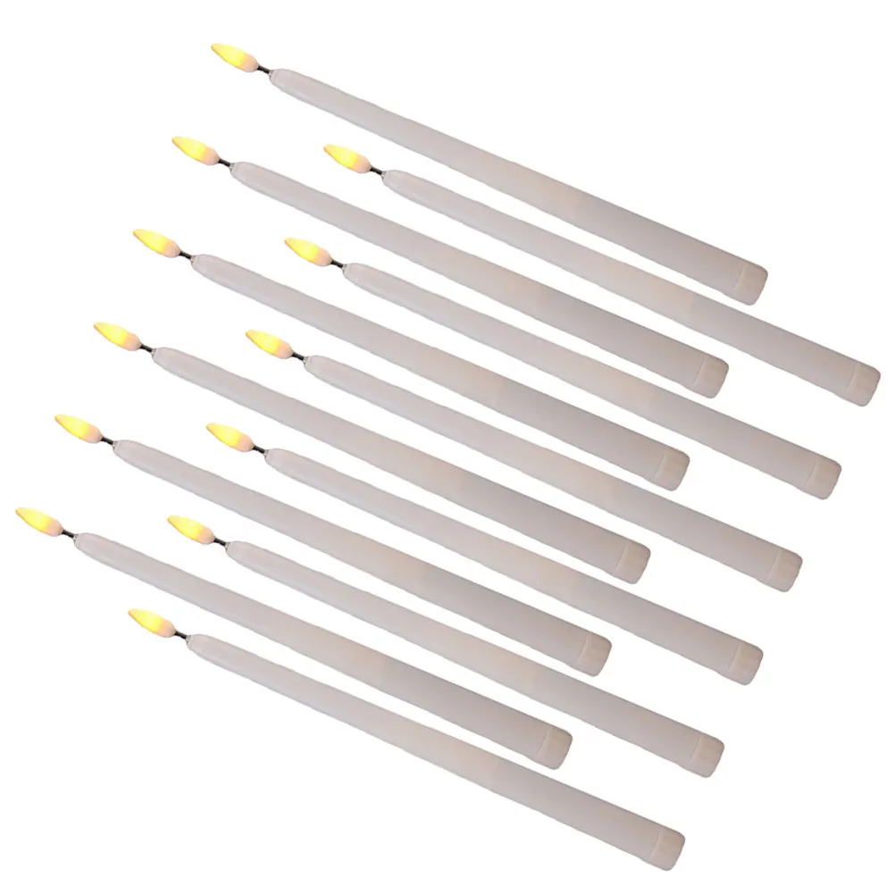 

12 шт. светодиодных ламп с реалистичным эффектом мерцания, декоративные светильники, безопасные и экологичные, для Хэллоуина