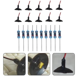 10 x OO/HO Miniature street lamp For Ho Train Model Building Ornament Lampshade For Oil Lamp Dining Miniature Lights