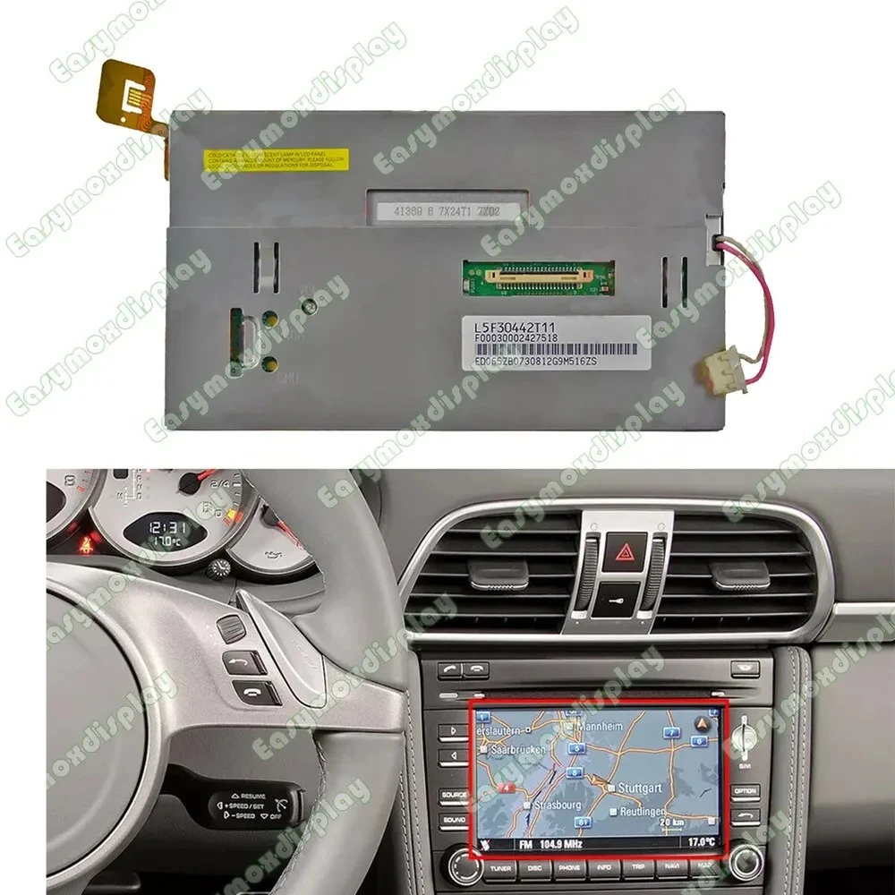 

L5F30442T11 7inch Car LCD Display Screen For Porsche Cayenne 911 997 Boxster Cayman 987 Radio Stereo PCM 3.0