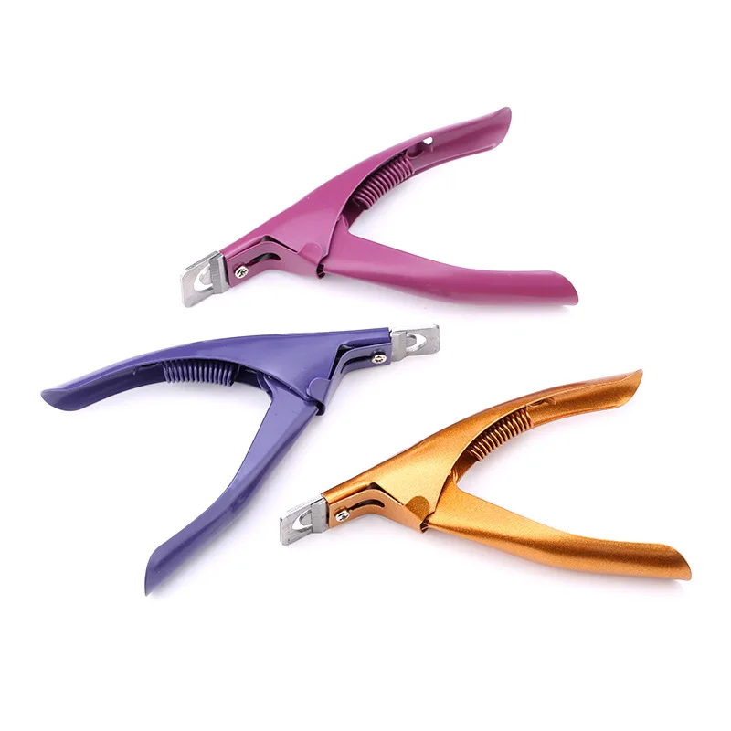 1PC Nail Art Clipper Special Type U Word Acrylic Gel French False Nail Tips Cutter Clipper Edge Cutters Manicure Stainless Steel