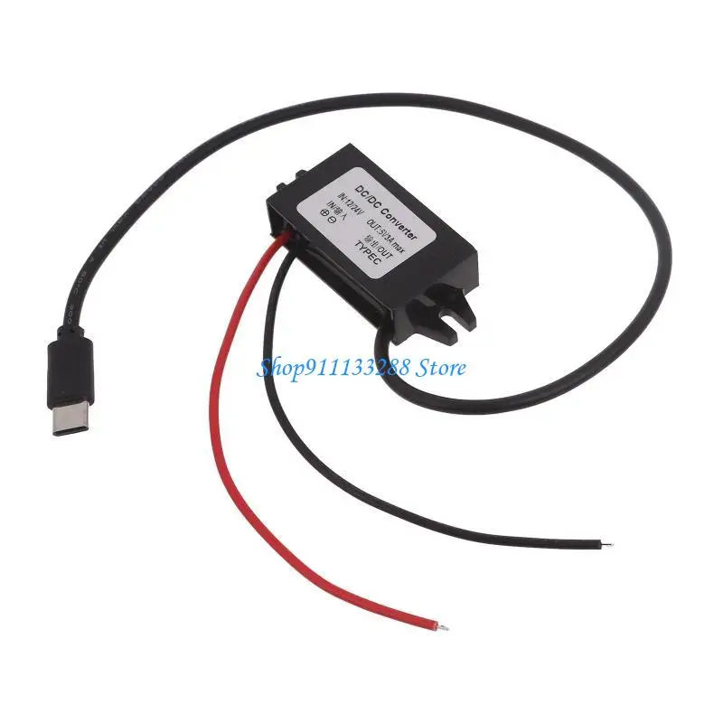 G88D Universal 12V to Type C 5V 3A Converter for Clocks and Small Electronics
