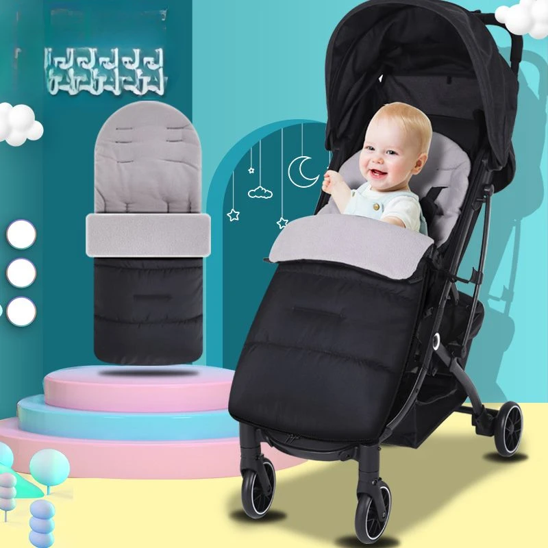 Universal Baby Stroller Warm Foot Cover Infant Windproof Windshield Winter Children's Cotton Toes Buggy Seat Cushion