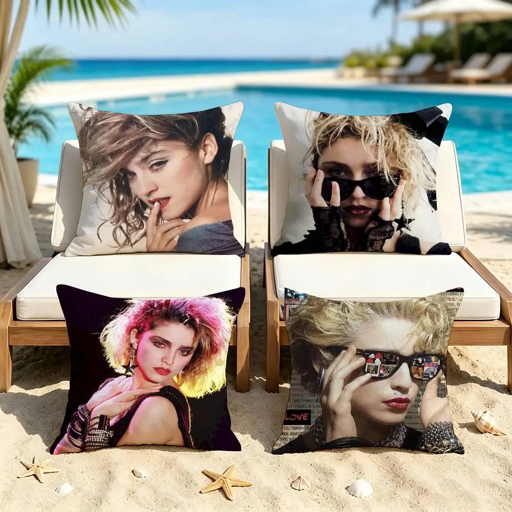 Singer Madonna 80s Double-Sided Printed Cushion Cover Bedroom Bedside Sofa Pillow Case