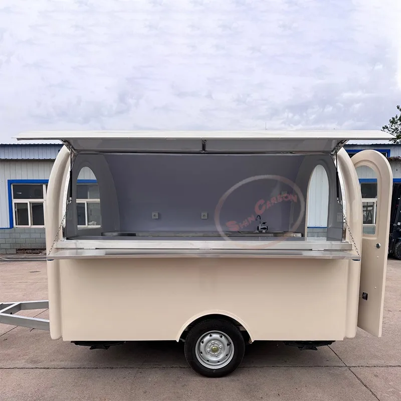 

Bright-Colored Food Trailer for Outdoor Use with Flexible And Mobile Design