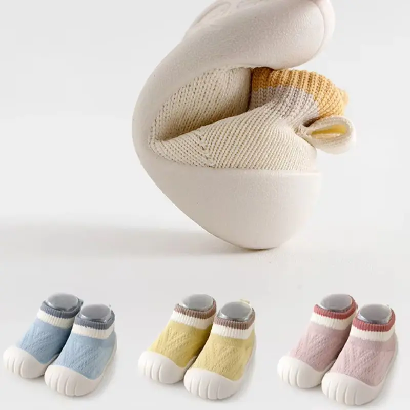 Wholesale Baby Floor Shoes 0-3 Y Children's Soft Soled Shoes Autumn Winter Infant Girls Non Slip Socks Toddler Boys Step Shoes