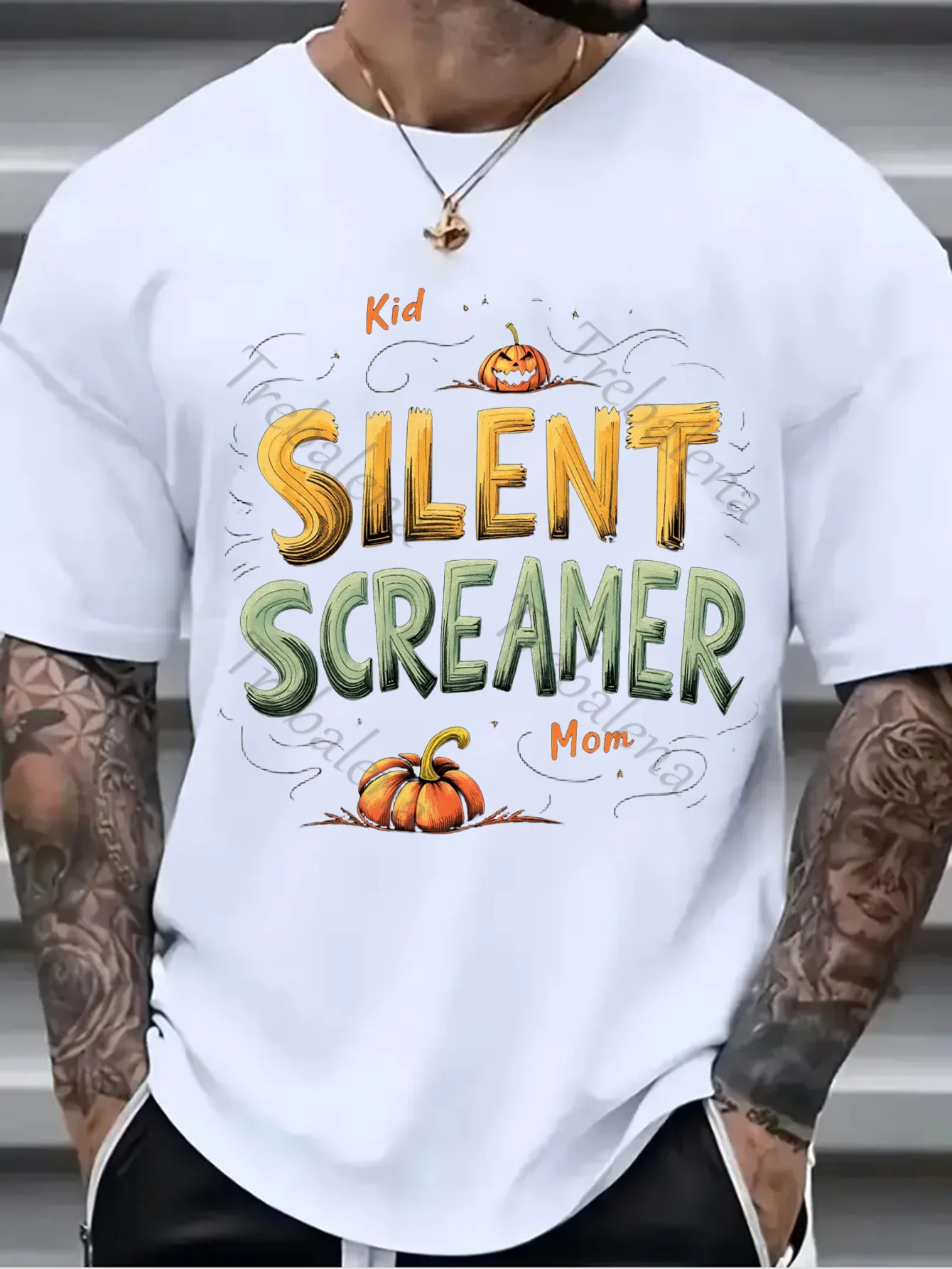 

1шт настенный гобелен "Silent Screamer тыква Хэллоуин тематический гобелен для домашнего декора"