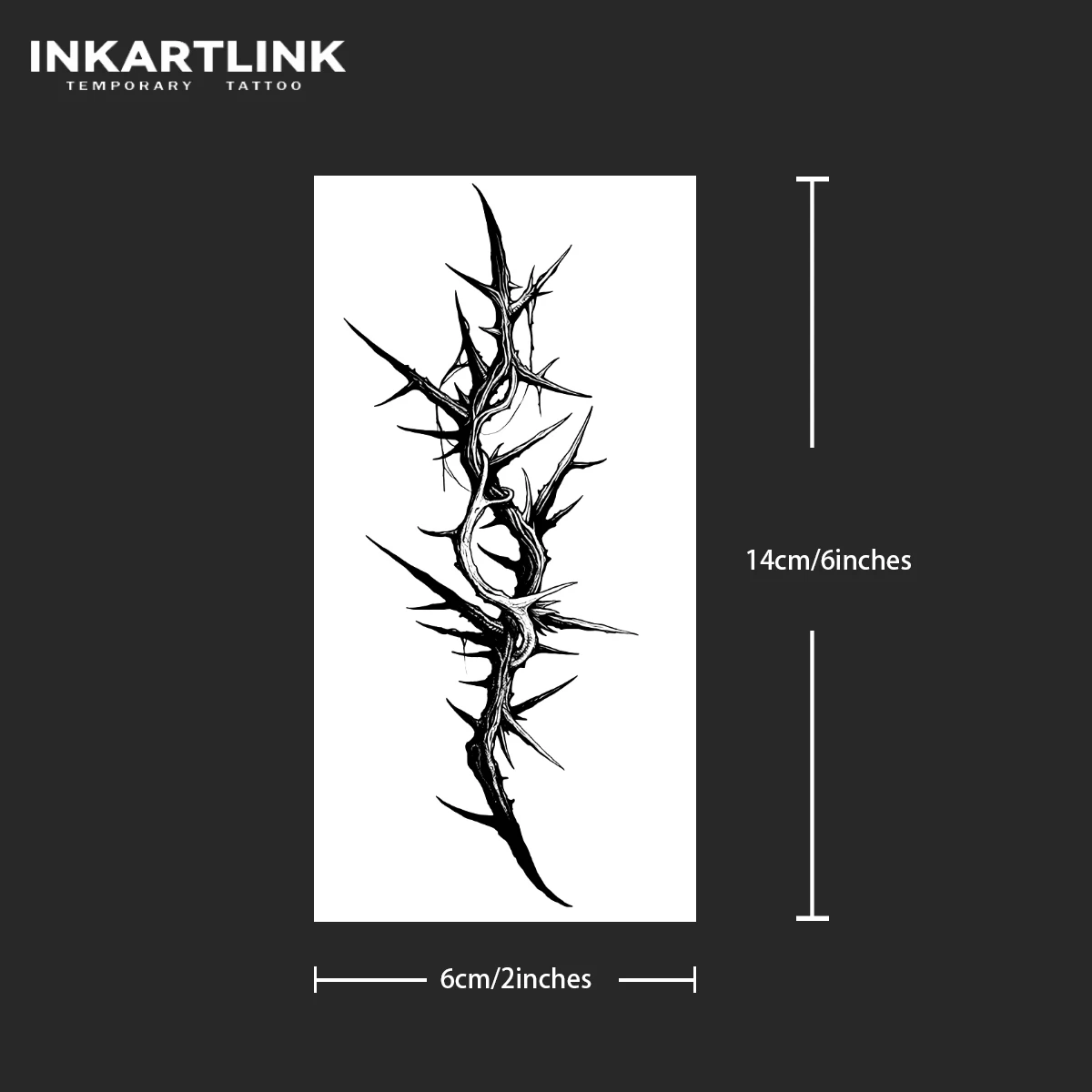 ملصق وشم مؤقت على شكل أشواك، وشم سحري مقاوم للماء، وشم مزيف يدوم حتى 15 يومًا، وشم شبه دائم #4