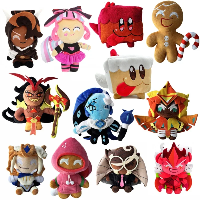 Anime Shadow Milk Cookie Run Kingdom Plush Toys Fairy Strawberry Stuffed Dolls Cake Plushie Figure Decoration Christmas Gift view 4