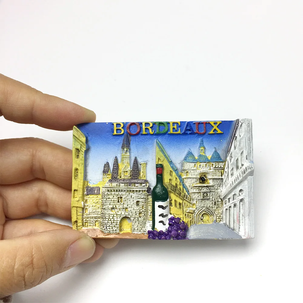 

‌Bordeaux City Scenery Resin Magnetic Fridge Magnet - Decorative Kitchen Gadget for Home and Office