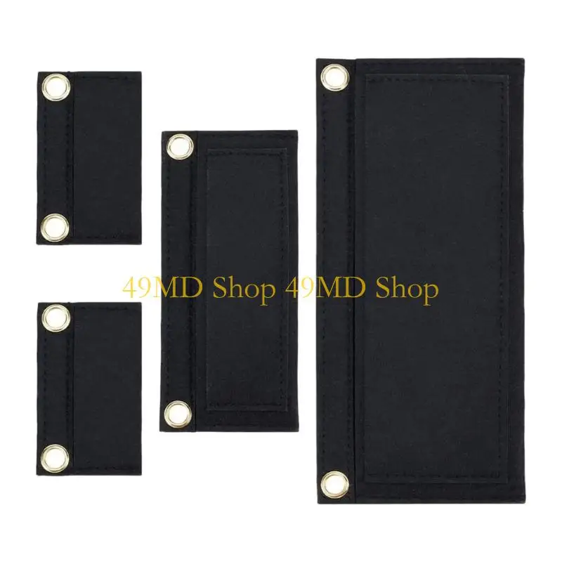 49MD 4Pcs Felt Purse Insert for Pochette Wallet,Envelope Bag Insert with Eyelet Inner Pocket NO Chain