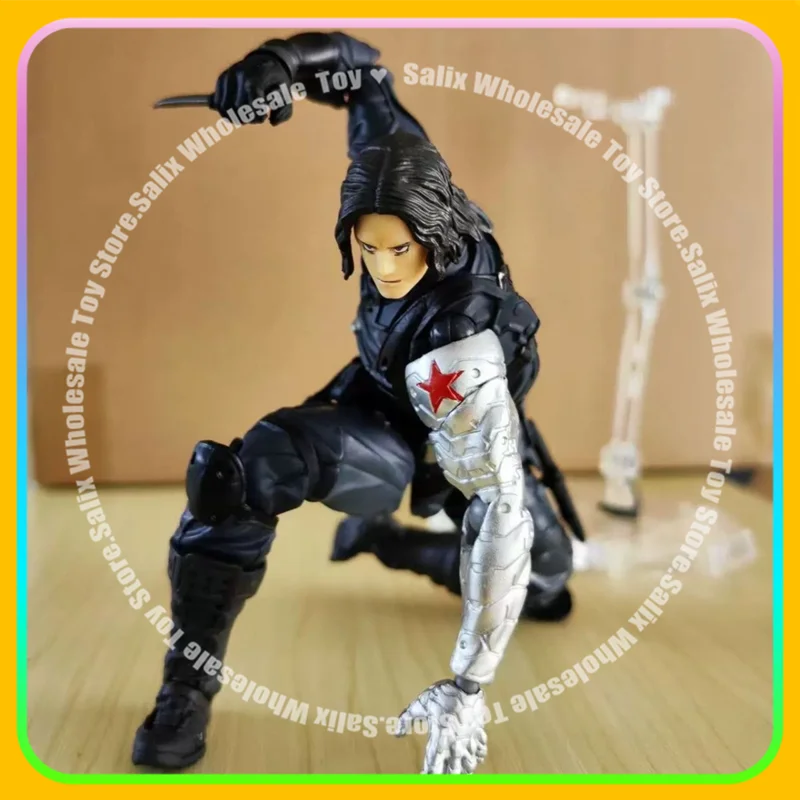 

Kaiyodo Winter Soldier Figure Revoltech Amazing Yamaguchi Bucky Barnes Captain America Ko Model Customized Gifts Toys