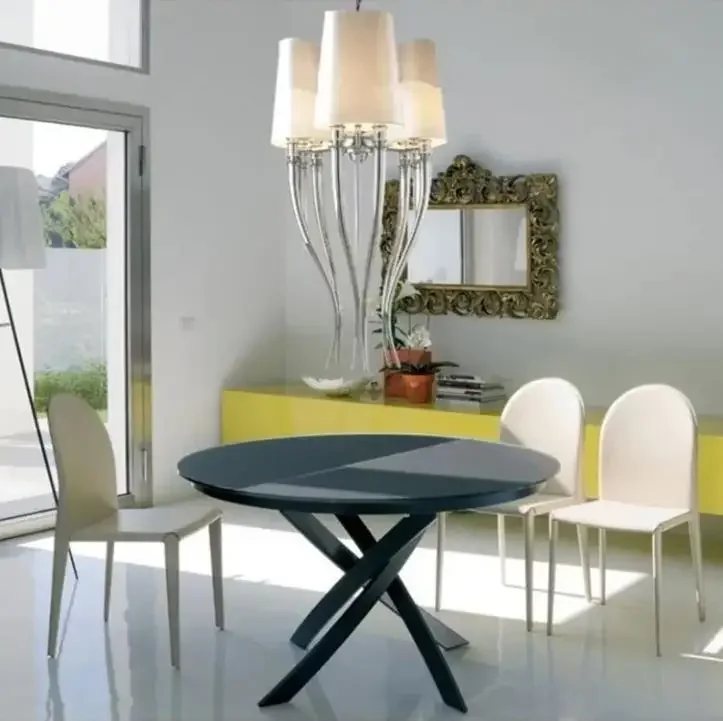 Lámpara Colgante Moderna IPE Cavalli Brunilde, Lámpara Colgante Blanca para Salón, Iluminación para Sala de Estar