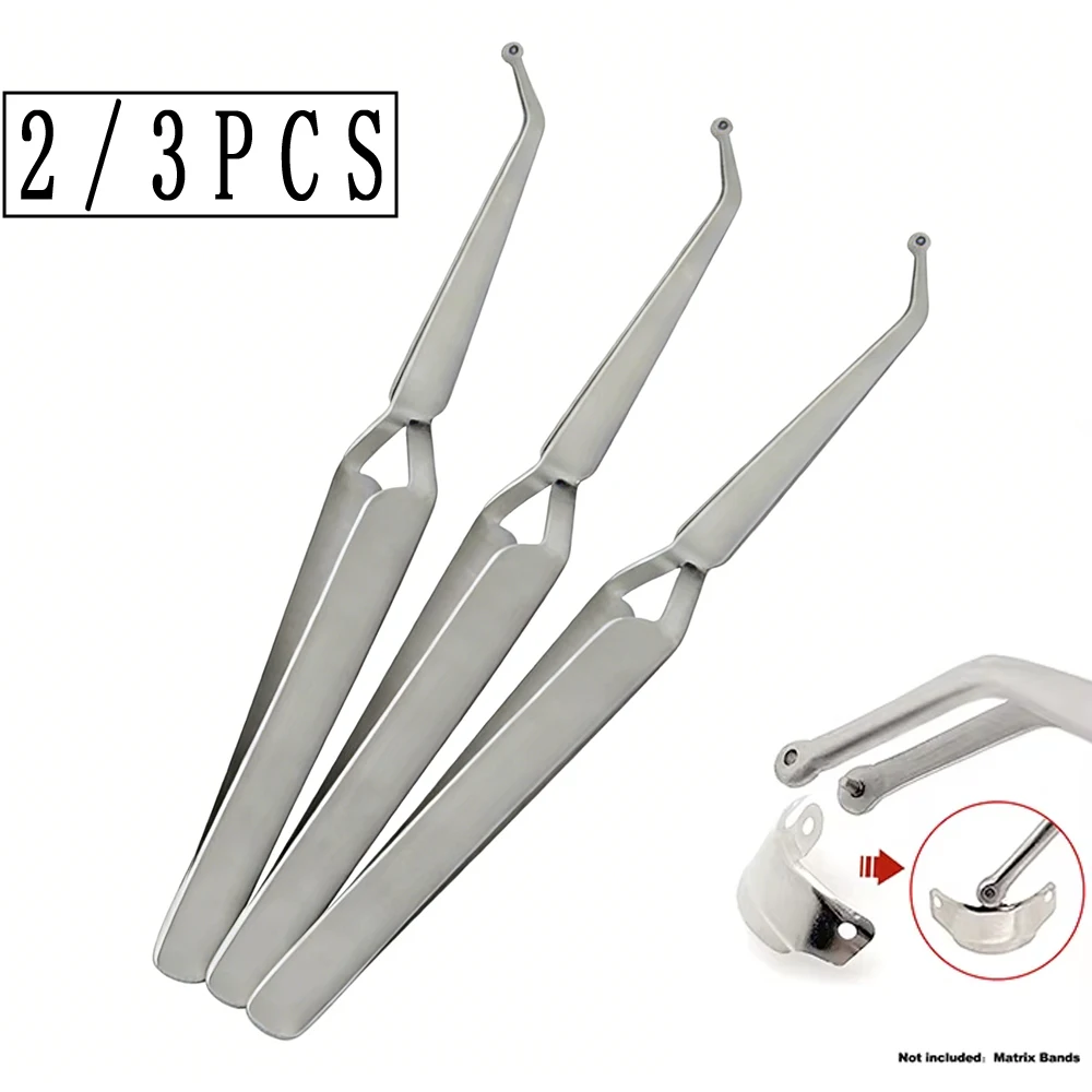 

Stainless Steel Dental Matrix Band Holder Clamp with Sectional Forceps for Precise Composite Filling Restoration