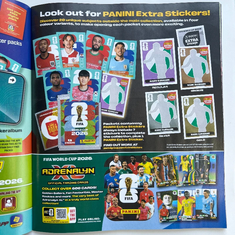 2026 Topps Panini FIFA World Cup USA Canada Mexico Stickers Football Cards Messi Ronaldo Collectible Trading Cards Fans Gift view 5