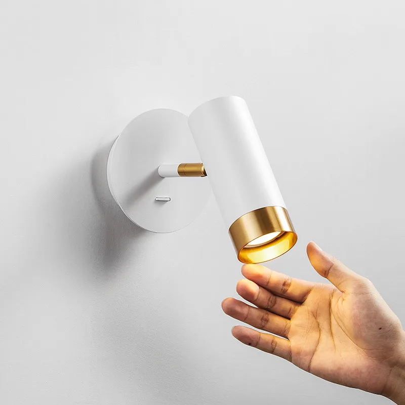 Modern Rotary LED Wall Sconce Home Decor Mirror Bathroom Light For Living Room Bedside Wall Lamp Reading Adjust Interio Lighting