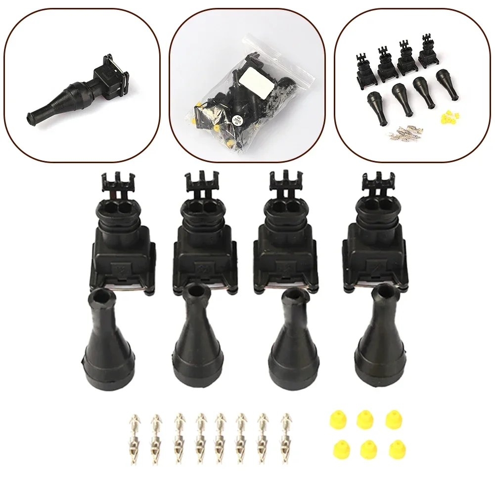 

24x 2 Pin AMP Tyco Auto Fuel Injector Connector With Silicone Boot DJ7023-3.5-21 2024 Hot Sale Brand New And High Quality