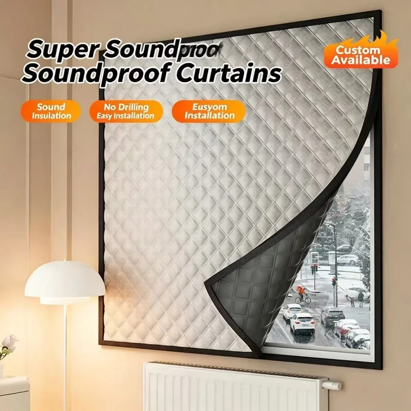 Winter warmth insulation, blocking cold air, thick windproof and cold proof curtains
