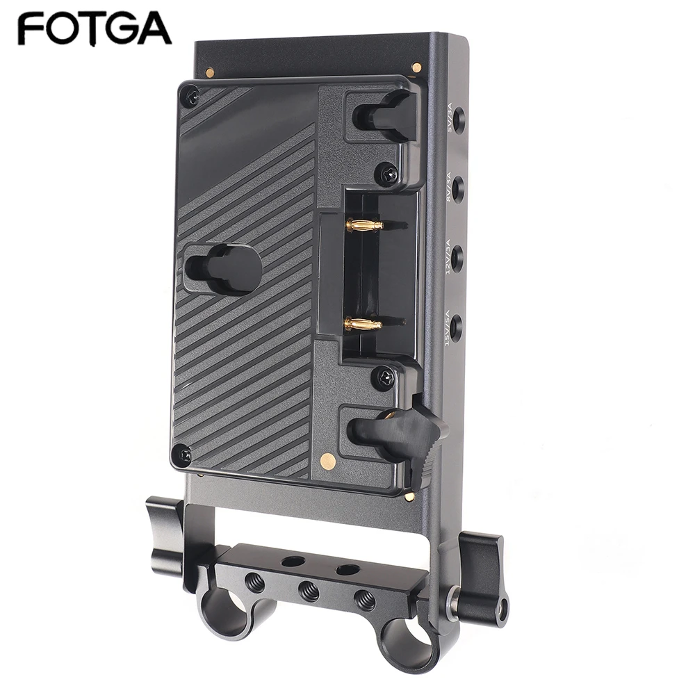 Fotga Anton Bauer Gold Mount Power Supply for 15mm DSLR Rig For Sony A7M4/A73 For Nikon Z5/Z6/Z7 For Fuji GH5/GH6/BMPCC 4K 6K