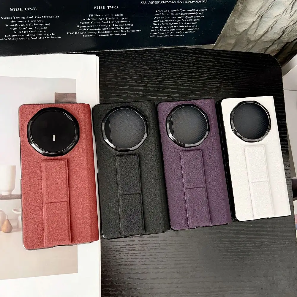 

Retro Solid Color Leather Folding Phone Cover for Huawei Mate X7 X6 X5 X3 with Protective Cover