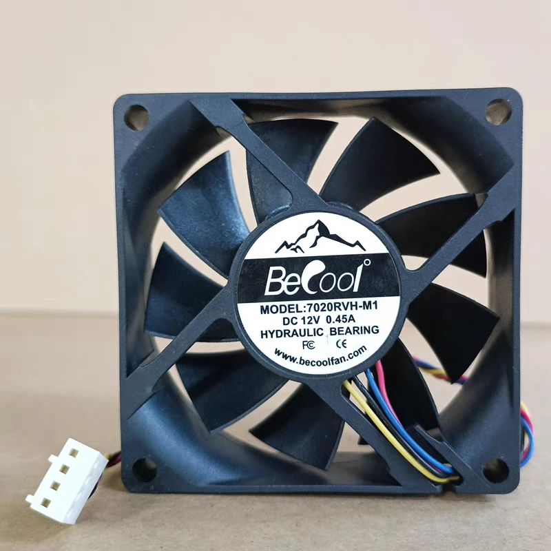 7020RVH-M1 DC 12V 0.45A 70x70x20mm 4-Wire Server Cooling Fan