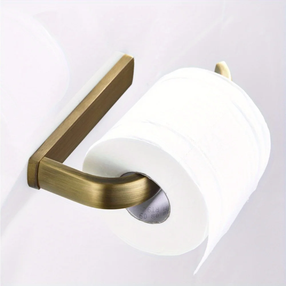 

1pcs Antique Brass Toilet Paper Holder Tissue Holder, Bathroom Toilet Paper Holder, Bathroom Hardware Items