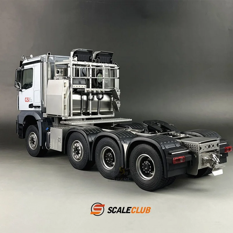 Model Scaleclub 1/14 dla Mercedes-Benz niski dach AROCS 3363 8x8 ciężki holowanie nieporęczny Transport dla Tamiya Scania MAN Benz części