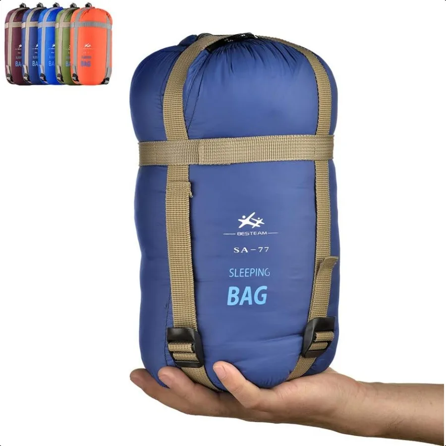 

Warm Weather Sleeping Bag Portable Waterproof Compact Lightweight Packable for Teens Adults Camping Backpacking Hiking Spring S