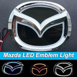 Car Front Hood Decal Light Rear Trunk Emblem Badge Sticker Exterior for Mazda 2 Mazda 3 Mazda 6 CX7 CX5 MX5 323 Accessories