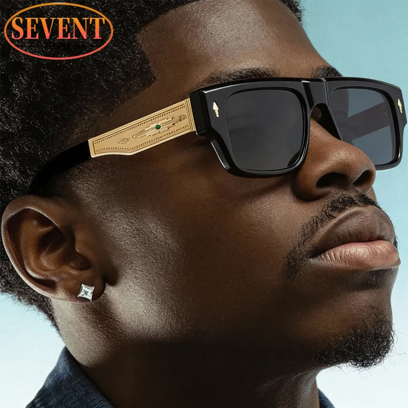 

Vintage Polarized Square Sunglasses Men 2026 Luxury Brand Designer Metal Frame Sun Glasses For Male Retro Outdoor Shades UV400