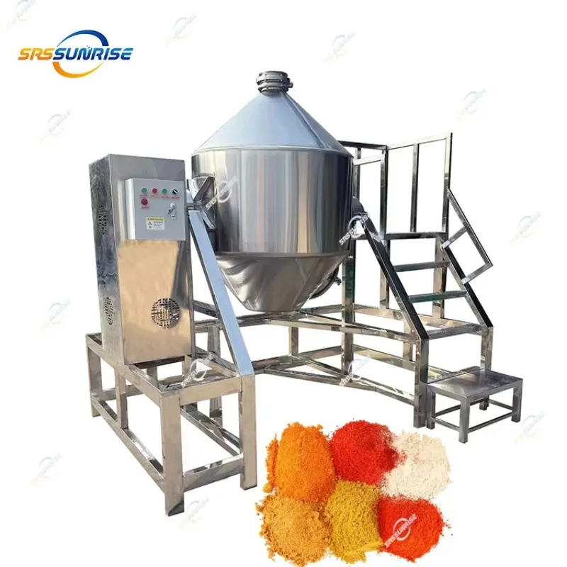 

Rotary Dry Powder Mixer 50 Kg 100 Kg Cocoa Powder Curry Milk Baking Food Powder Blender Mixing Machine