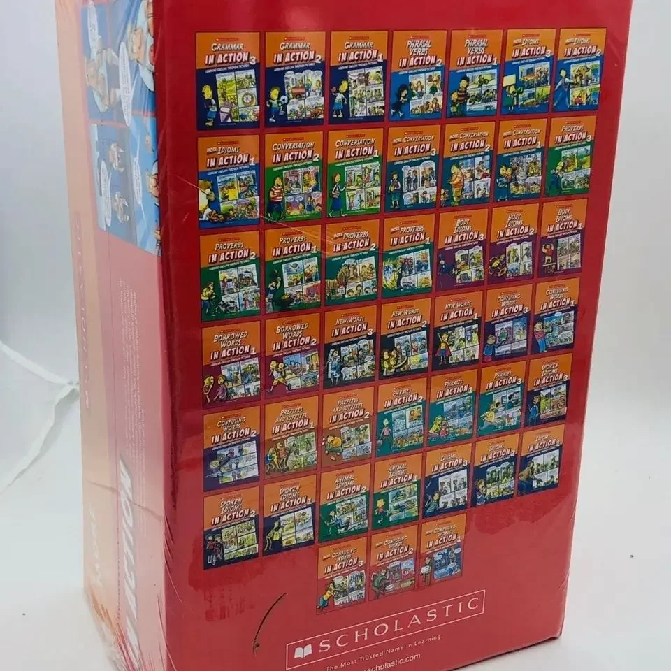 Imagem -02 - English Story Books For Children Literative in Action Words Picture-in-picture Reading Books Idiomas 42