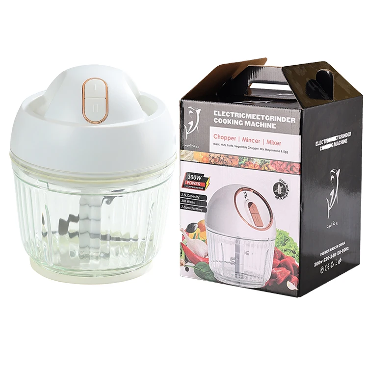 

New 2.5L Kitchen Stainless Steel Meat And Vegetable Multifunctional Meat Chopper Electric Meat Grinder