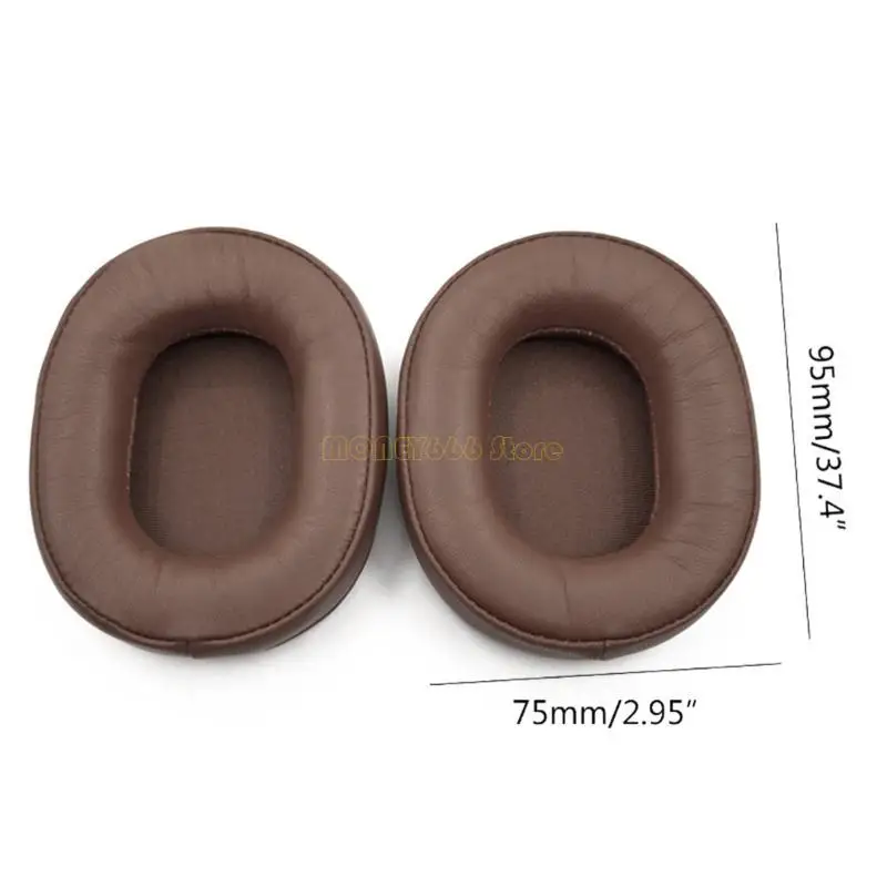 F62C 헤드셋 이어 패드 ATH-MSR7 MSR7B MSR7SE MDR-7506 헤드셋 이어 컵 내구성 양가죽 이어 컵