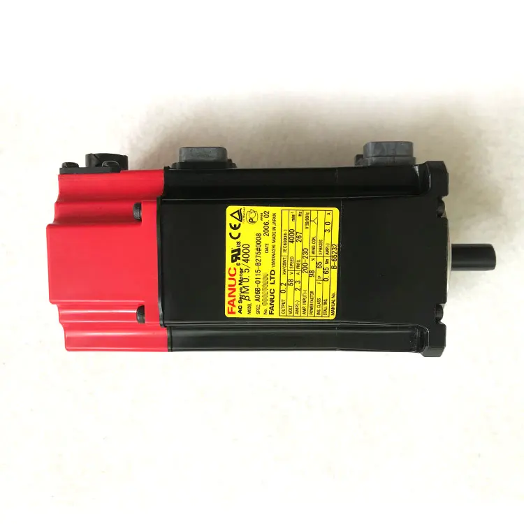 FANUC-servomotor Original, A06B-0115-B275 #0008, Motor pequeño probado, intacto