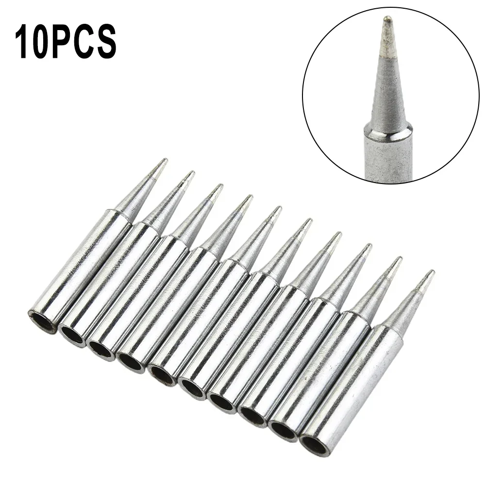 Station Solder Iron Tips Tool Welding Workshop 10pcs.900M-T-B Adapter Equipment Industrial Lead-free Pure copper