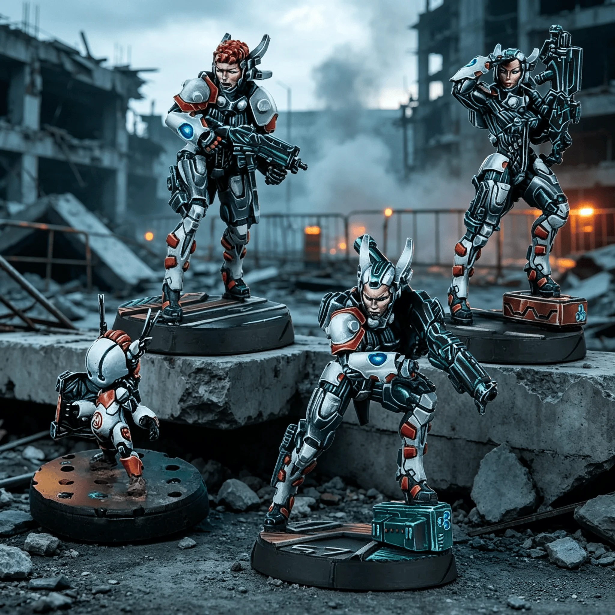 Die Cast Resin Model Assembly Kit, GK, Nomads Combat Team, Unpainted Needs To Be Assembled