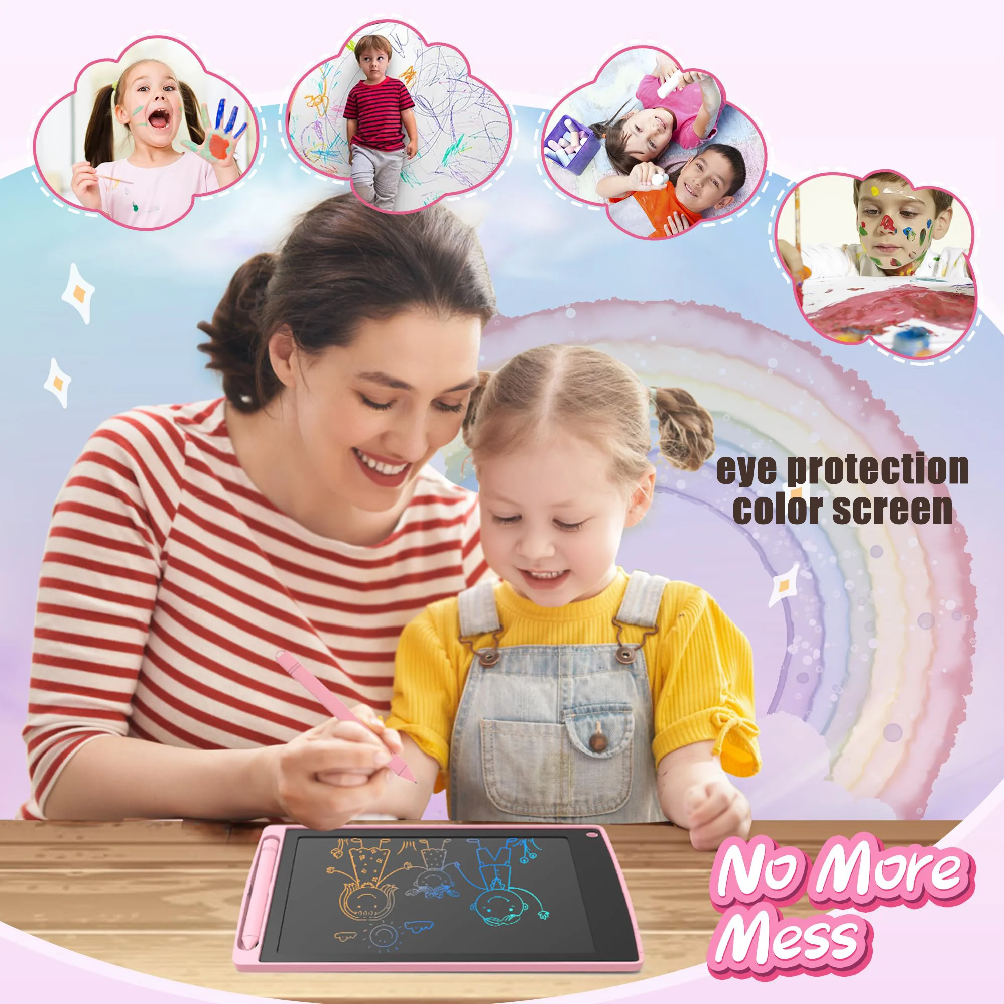 4~48pcs Lcd Writing Tablet Pad Drawing Board for Kids Birthday Gift Bulk Magic Blackboard Children Learning Toys Educational