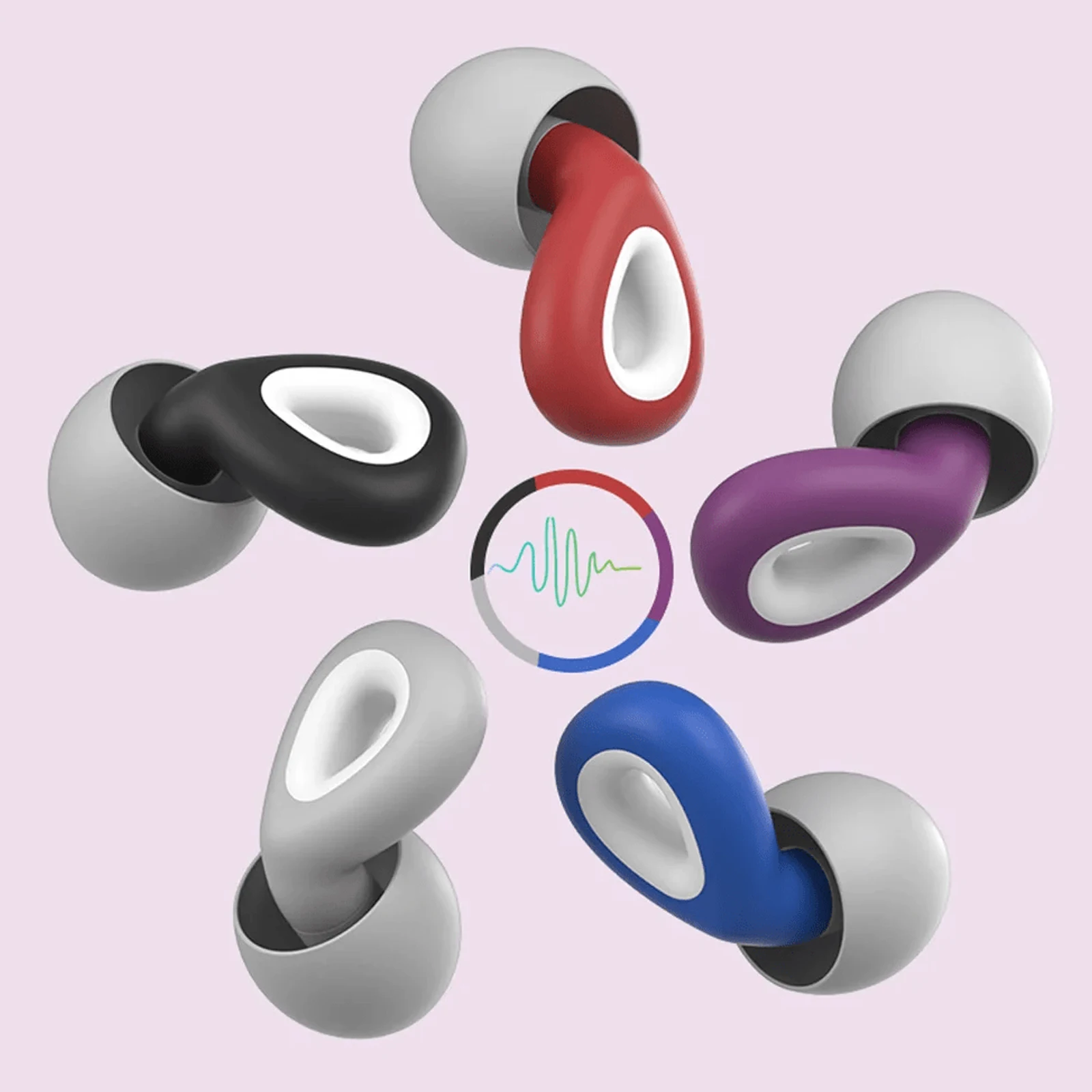 

HUAK Silicone Earplugs for Swimming Sleep Noise Cancel Noise Reduction-Soundproof Reduce Disturbances -Quality loop Earplugs