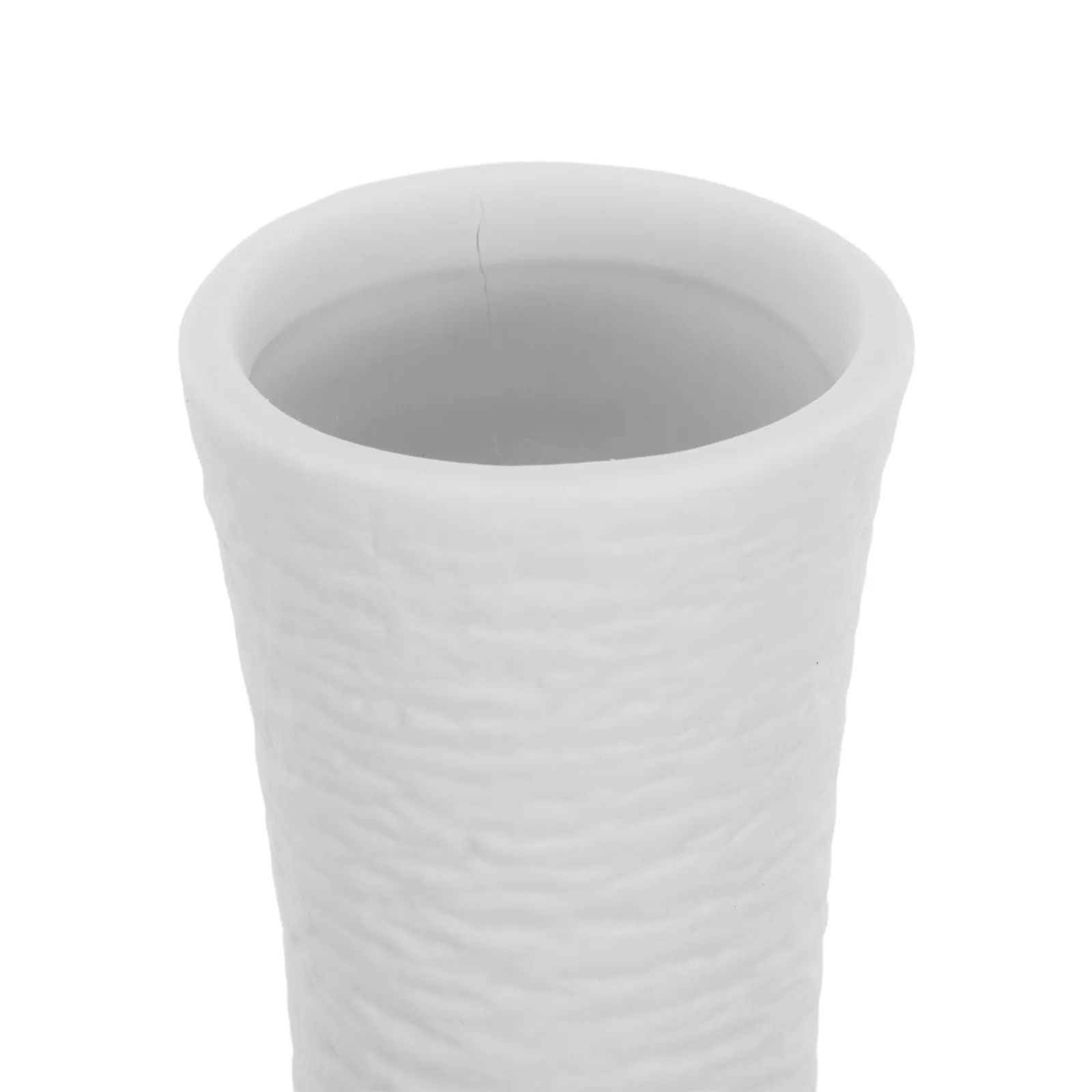 Modern Ceramic Ribbed Cone Vase Large Opening Decorative Tall Flower Vase for Pampas Grass Dried Fresh Floral Arrangements Home view 5