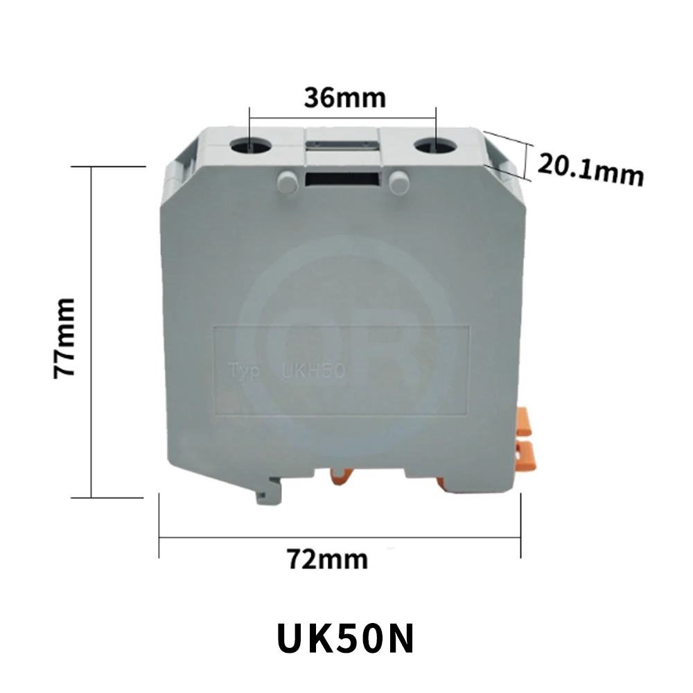 10-pcs-uk50n-uk95n-uk150n-high-current-square-combination-rail-mounted-voltage-terminal-blocks