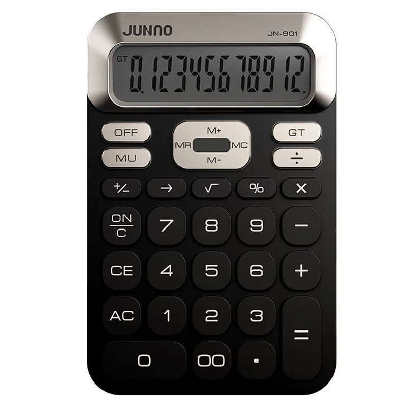 Luxmoc 12-Bit Calculator Ultra-Thin Business Office Desktop Financial Accounting Portable Pocket Handheld Mini Calculator