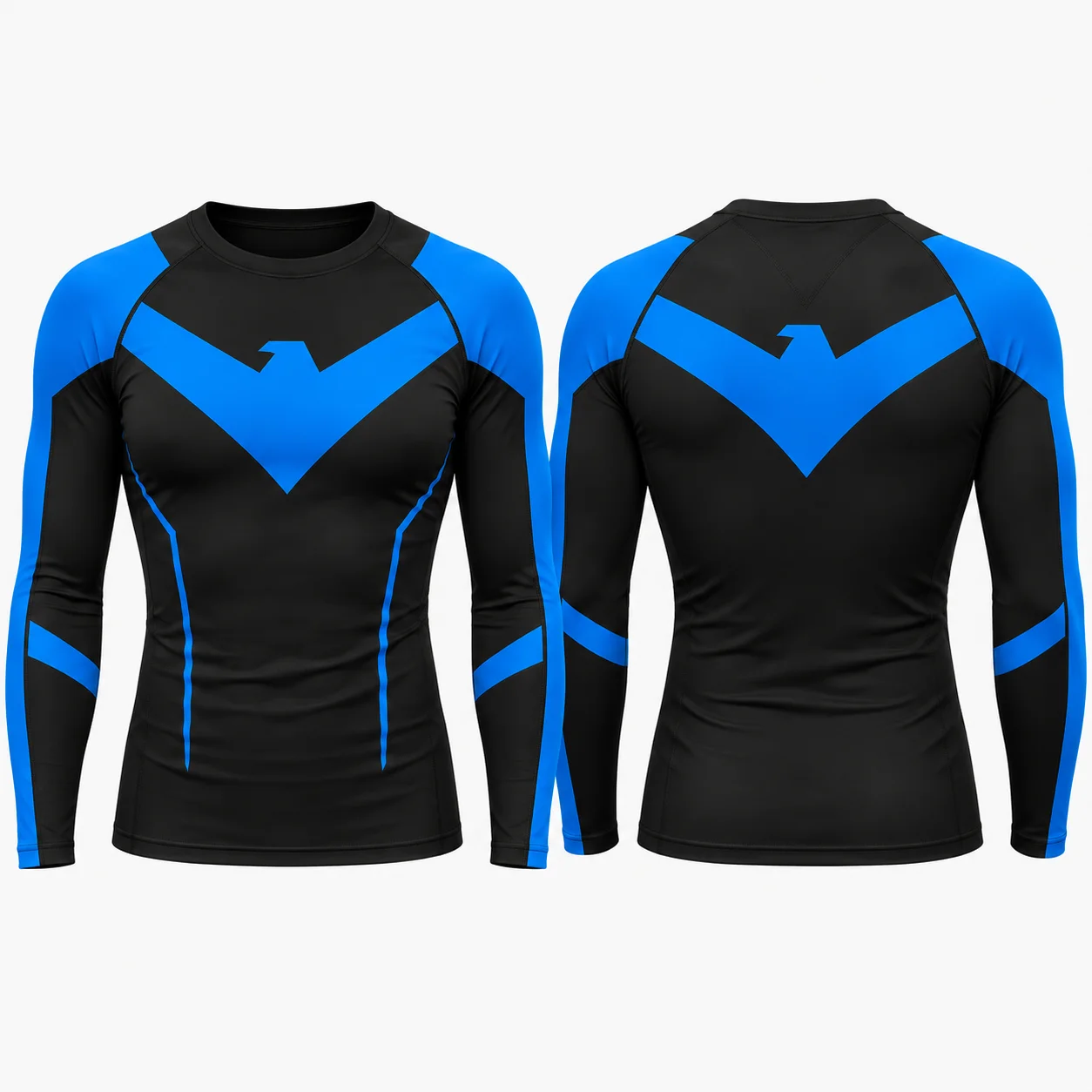 N-Nightwing Men Compression T Shirt Quick Dry Rash Guard Gym Boxing Running Fitness Sports Top Training Workout Muscle Tee