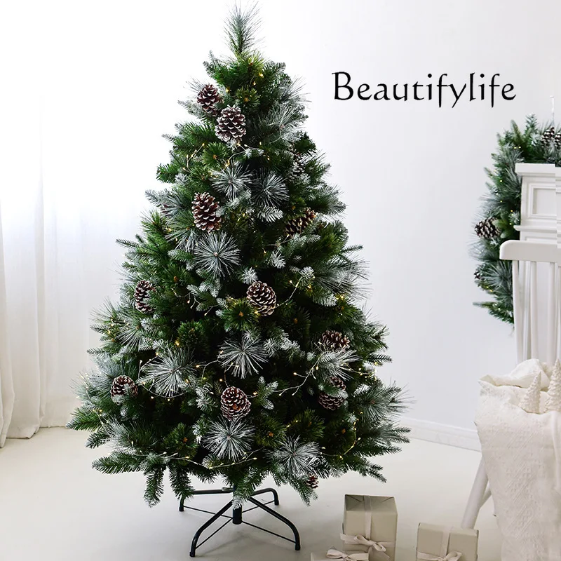 Silver White Set Christmas Tree Decoration 1.5 M 1.8 M Household Encrypted Pine Cone Pine Tree