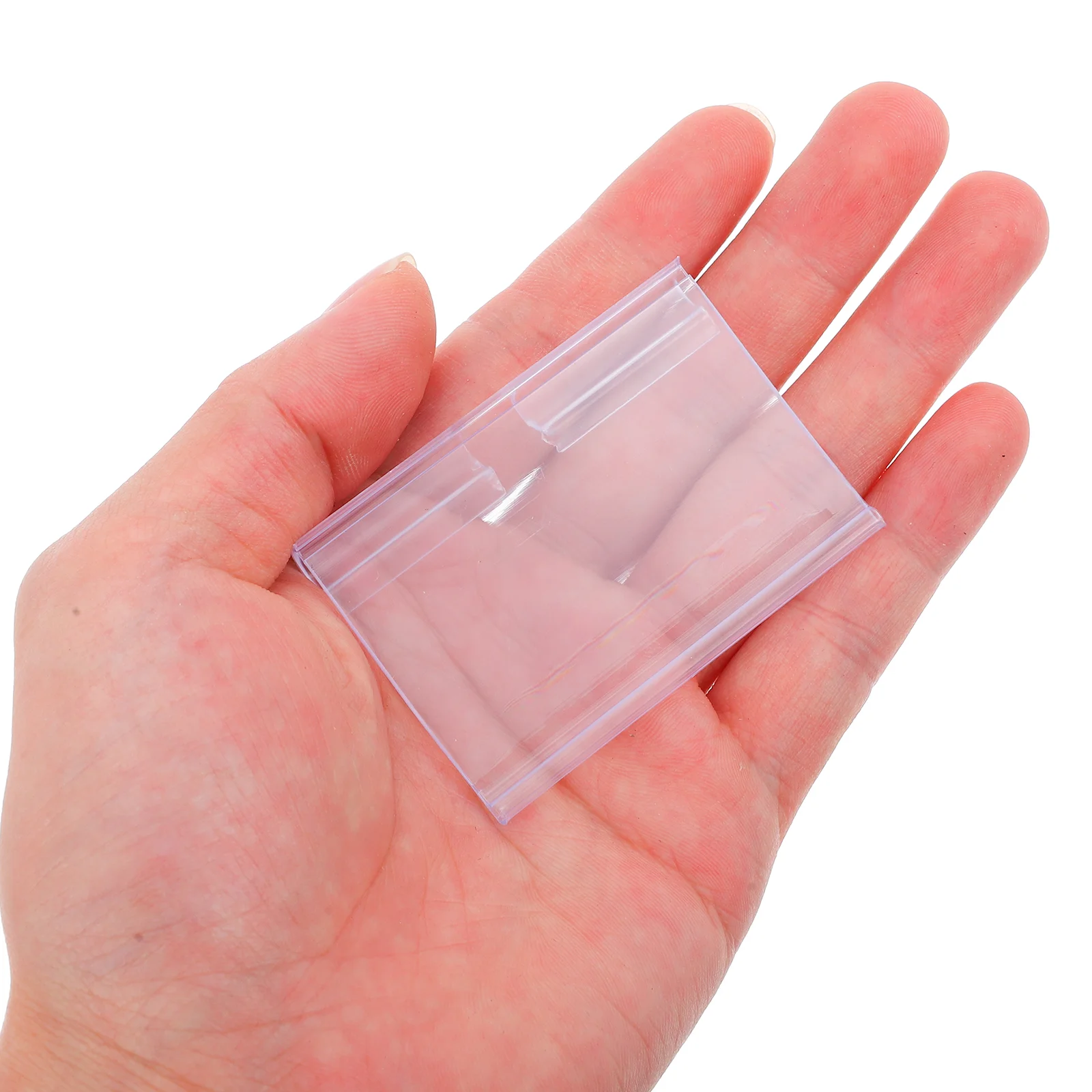 Plastic Display Stand para Preço e Monitor, Label Signs, Titular do preço, Titulares Úteis, Commodity Tags, Display Stand, 50 PCs