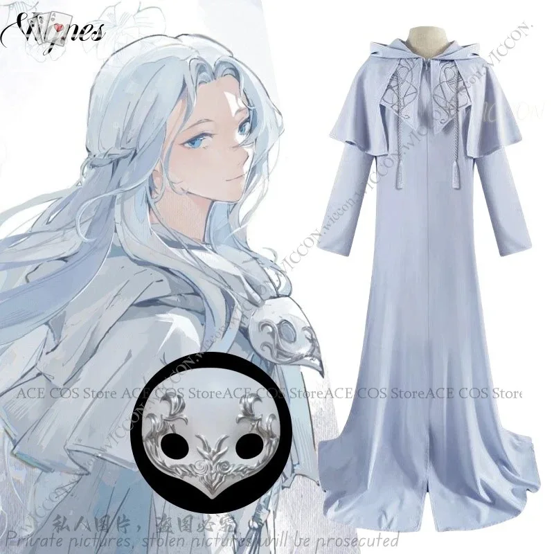 

Dresses Costume Black Blue Dress Outfit Woman Cosplay Vignes Clothing Mask Halloweenb;4.f'7;j,3'