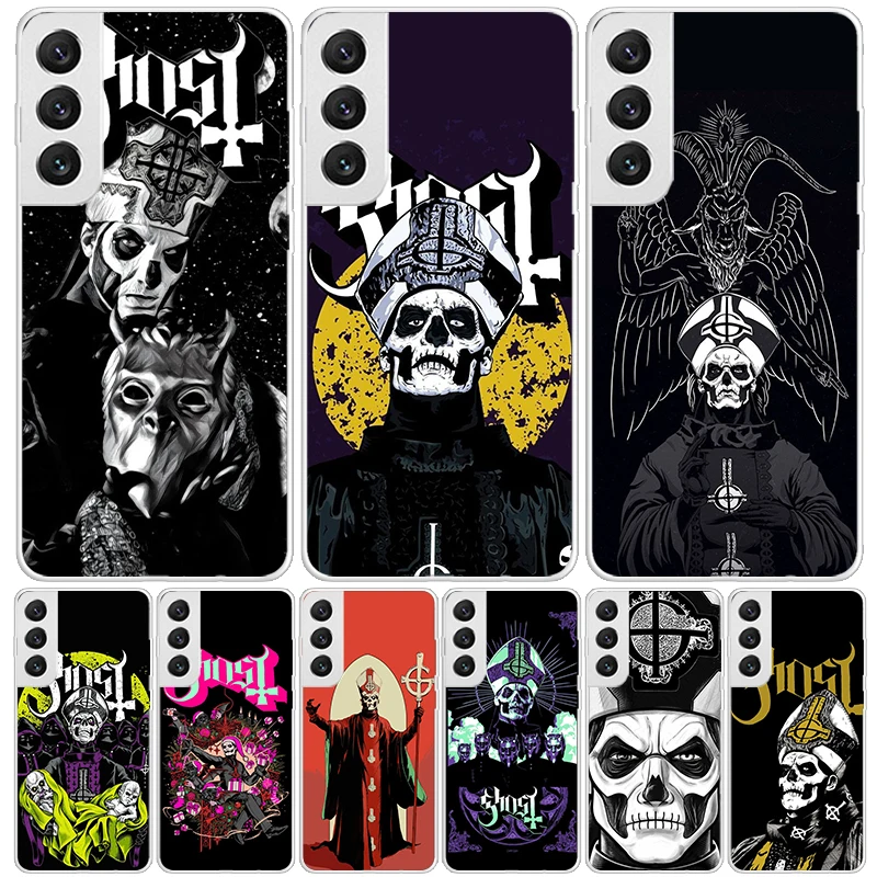 Ghost Papa Emeritus Phone Case For Samsung Galaxy S24 S23 S22 S21 FE S20 Ultra S10 Plus S10E S9 S8 + Art Customized Coque Capa