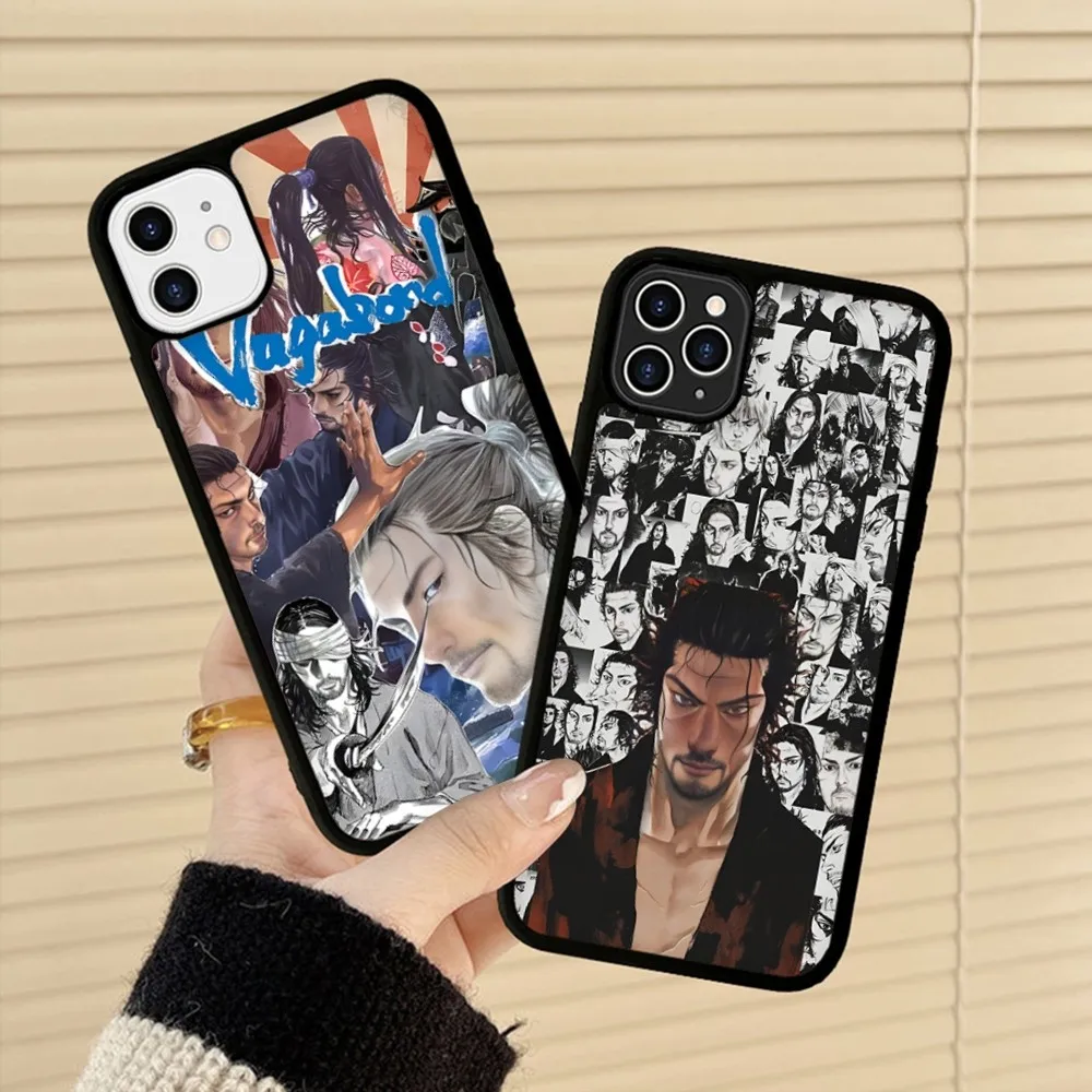 

Vagabond Manga Phone Case Silicone PC+TPU Case For iPhone 14 11 12 13 Pro Max 8 7 6 Plus X XR Hard Fundas